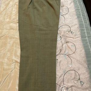 Attractive Emma Jeans 16w green plaid womens stretch slacks